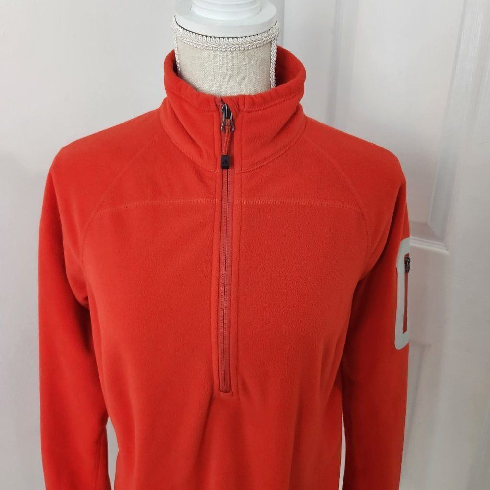 Eddie Bauer First Ascent Pullover Womens PL Red Fleece Hiking Climbing Gorpcore - Picture 2 of 14